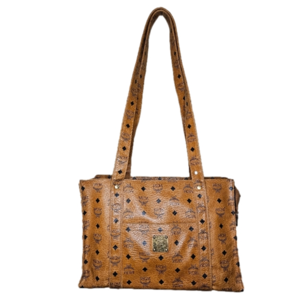 MCM Vintage Visetos Zip top tote